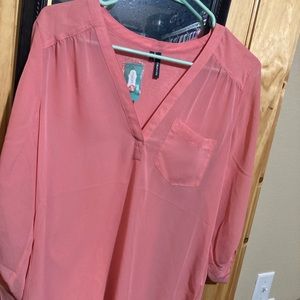 Maurice’s Sheer Top with Pocket